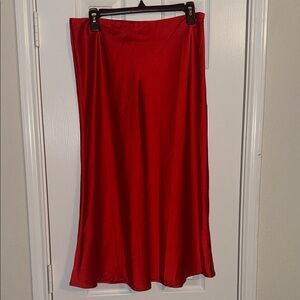 Elegant Red Women's Skirt